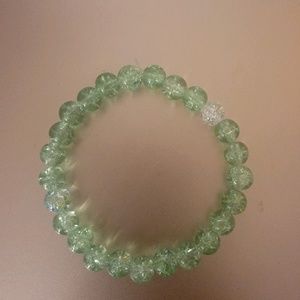 Green beaded bracelet